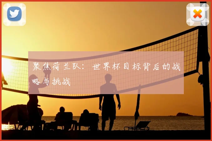 聚焦荷兰队：世界杯目标背后的战略与挑战